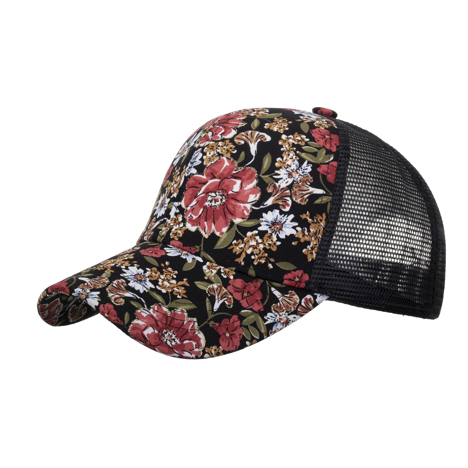 Wholesale Flower mesh hat baseball cap sun hat